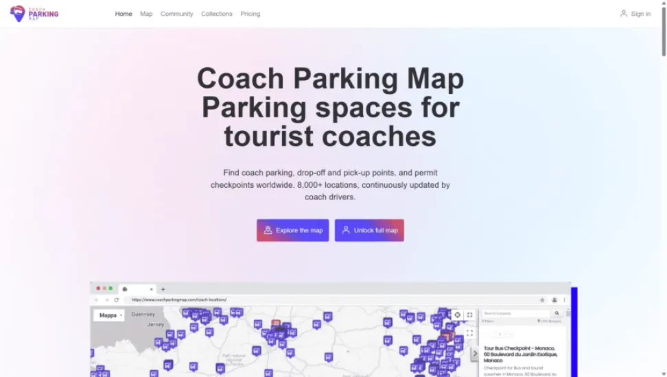 Coach Parking Map