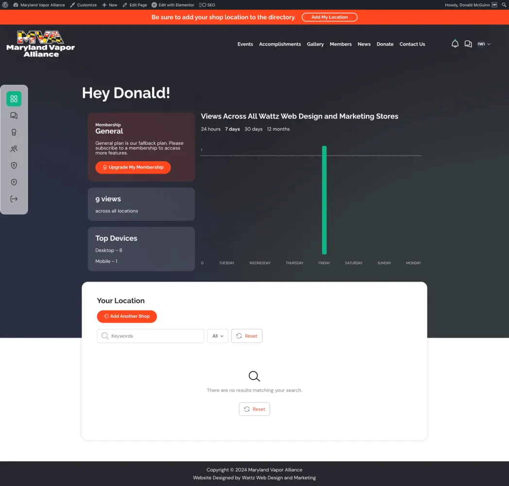 Modern Gradient Dashboard