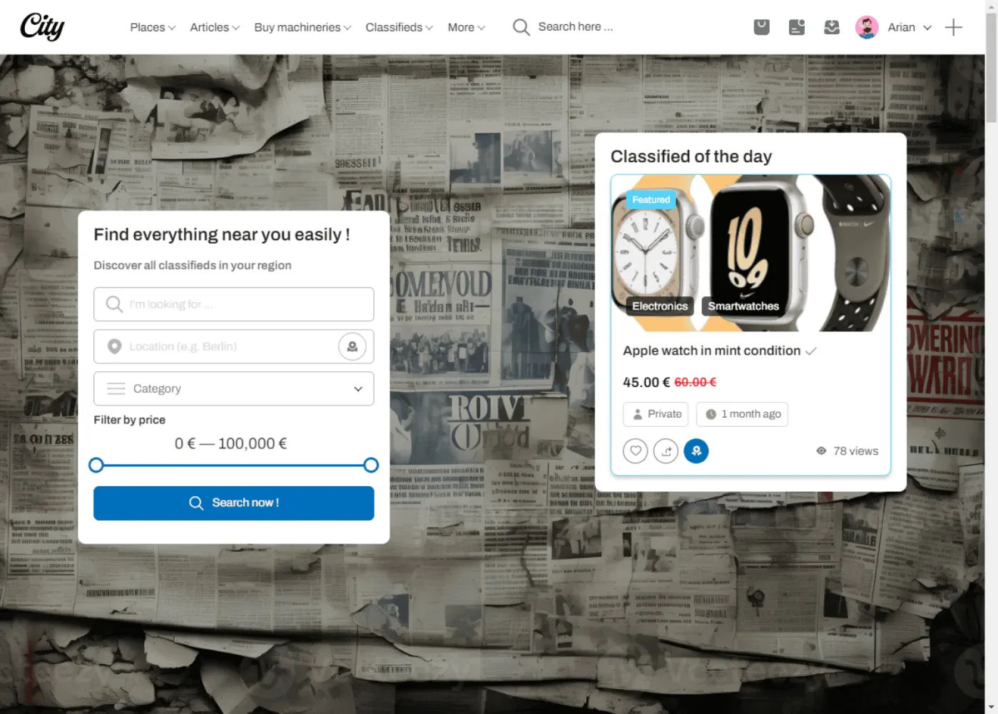 Classifieds post type