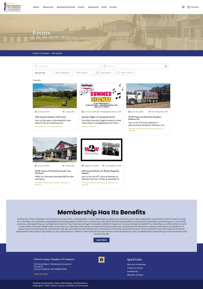 Complete Events Template/Design