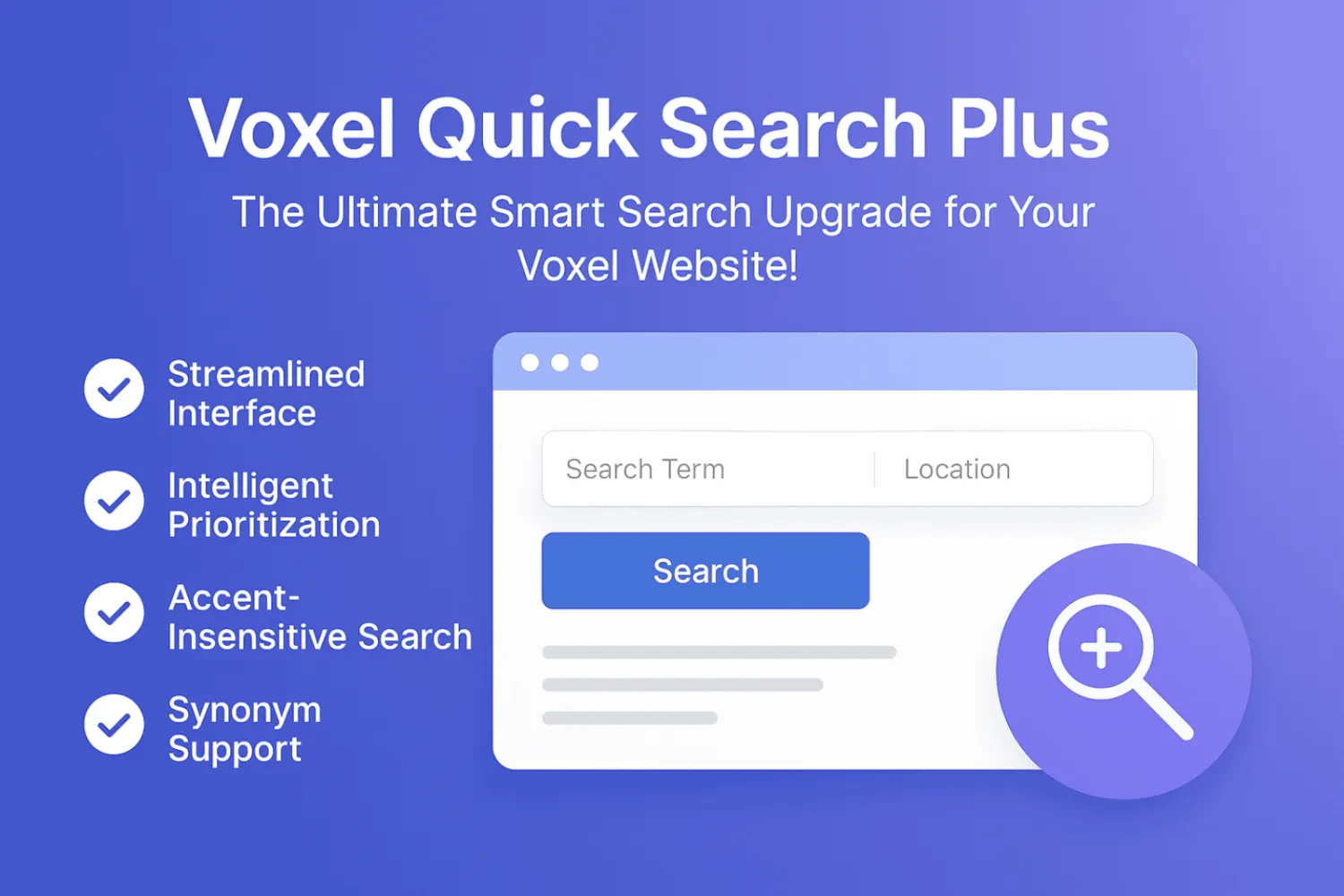 Voxel Quick Search Plus
